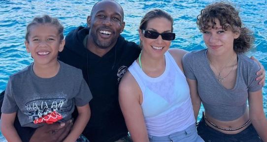 Maddox Laurel Boss with his parents Stephen “Twitch” Boss and Allison Holker and sister